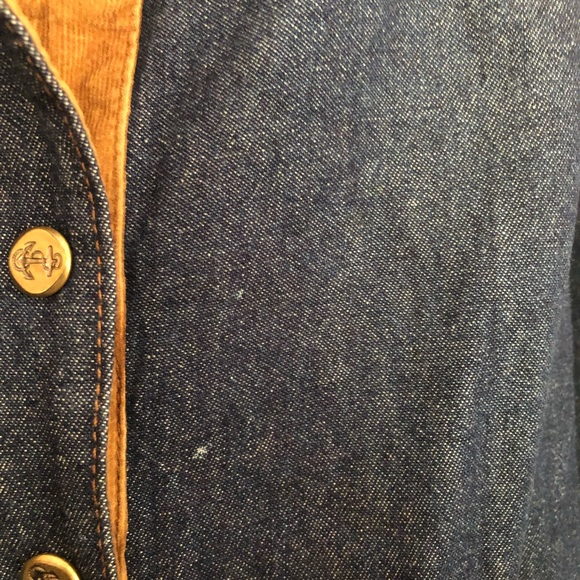 JG Hook, Corduroy Camel Collared Jean Dress, M/L - Picture 9 of 10